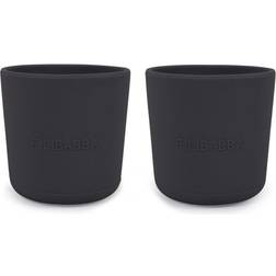 Filibabba Silicone cup 2-pack Stone Grijs