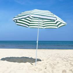 OutSunny Beach Umbrella 01-0220 Polyester Green, White