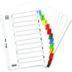 ELBA Index Jan-Dec Multipunched Mylar-reinforced Coloured Tabs 170gsm