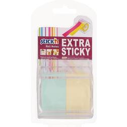 Stick'N notesrulle gul/blå 25mmx10m i dispenser