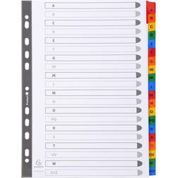 Exacompta Indices A4 White Card Card A Z