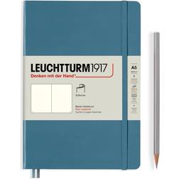 Leuchtturm1917 Notebook A5 Softcover Stone Blue Plain