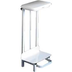 VFM Pedal Operated Sack Holder Freestanding 17 Litre White 330306