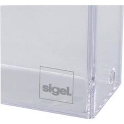 Sigel Business card box VA110 No. of compartments:1 100 cards Transparent 1 pc(s)