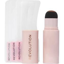 Revolution Beauty Makeup Brow Powder Stamp and Stencil Kit (Various Shades) Medium Brown