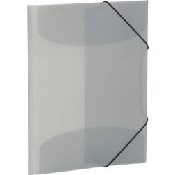 Herma Elasticated folder A4 PP translucent grey
