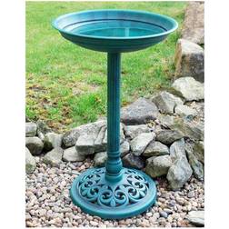 Kingfisher Bird Bath Feeder Rustic Garden Feature