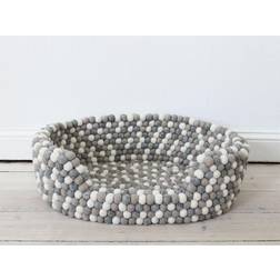 Hundeseng S 40x30x20 uld lysegrå