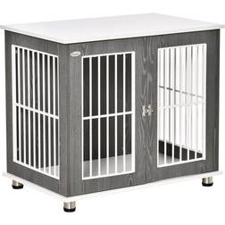 Pawhut Modern Dog Crate W/ Lockable Door