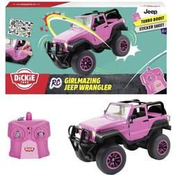 Dickie Toys 251105000 Girlmazing Jeep Wrangler 1:16 RC-modelbil, begyndermodel Elektronik terrængående køretøj