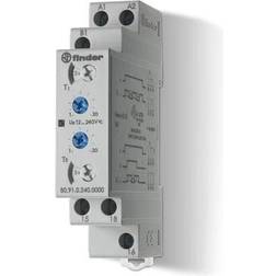 Finder Tidsrelæ/timer asymetrisk multi-funktion, 12-240V AC/DC 0,1S-24H
