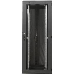 BKT Elektronik BKT ELEKTRONIK Gulvrack 600x600x1095 22he glasdør sort