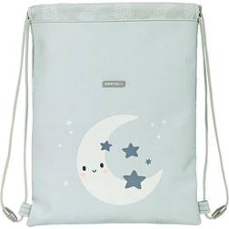 Safta Bolsa Mochila con Cuerdas Luna Gris 26 x 34 x 1 cm