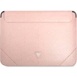 Guess Datorfodral 13/14'' Saffiano Triangle Logo Rosa