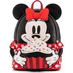 Loungefly Disney Minnie Oh My Cosplay Sweets Mini Backpack - Black/Red