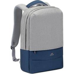 Rivacase Prater 7562 Sac à dos pour ordinateur portable jusqu'à 15,6" Gris/Bleu