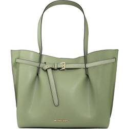 Michael Kors Emilia Large Pebbled Leather Tote Bag - Green