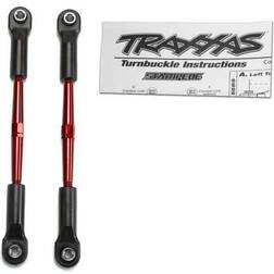 Traxxas 2336X Turnbuckles Styrstag Komplett 96mm Aluminium Röd (2)