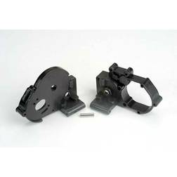 Traxxas Gearbox halves (L R) (black) w/ idler gear shaft TRX3691