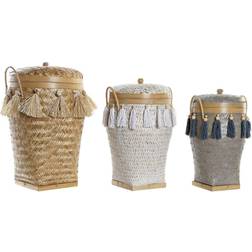 Dkd Home Decor "Korg set Bambu Frans (39 x 39 x 55 cm) Korg