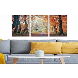 Furniturebox CANVASTAVLA Scenic 3-pack Flerfärgad 20x50 cm Tavla