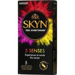 Manix Skyn: 5 Senses Kondomer, 5-pack