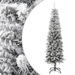 vidaXL Smal med snö 210 cm PVC&PE Julgran