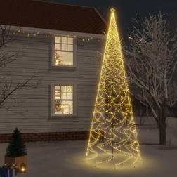 vidaXL med spyd 3000 LED'er 800 cm varmt hvidt lys Weihnachtsbeleuchtung