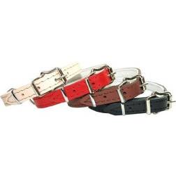 Dino Leather collar 25mm/59cm red