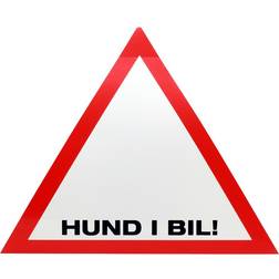 Gibbon Dekal Vit Triangel Hund Bil