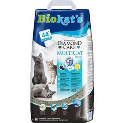 Biokat's Lettiera Diamond Care MultiCat Fresh - Set % 2 x 8 L (ca. 16 kg)