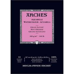 Arches Watercolor Pad Hot Pressed A3 300g 12 sheets