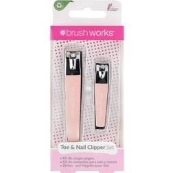 Brushworks Set Coupe Ongles Mains et Pieds Kit Female 2 pcs