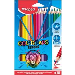 Maped Colorpeps Strong triangular 18 colored pencils