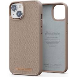 Njord Jute case for iphone 14 pink sand