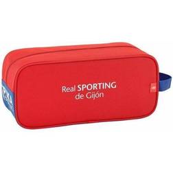 Safta Rejseskotaske Real Sporting de Gijón Rød Hvid (34 x 15 x 14 cm)