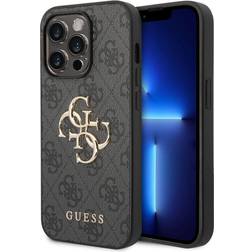 Guess iPhone 14 Pro Skal Big Metal Logo Grå
