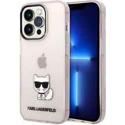 Karl Lagerfeld iPhone 14 Pro Choupette Logo Case