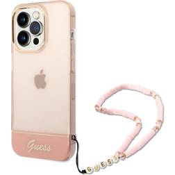 Guess Translucent with Strap Case for iPhone 14 Pro Max