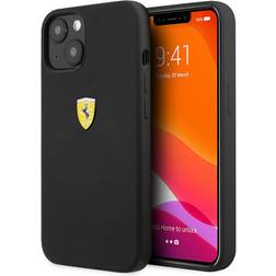 Ferrari Liquid Silicone Metal Logo Case for iPhone 13 mini