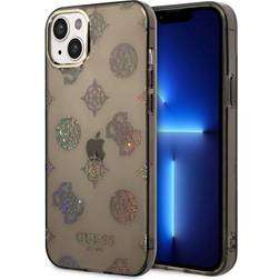 Guess iPhone 14 Plus Cover Peony Glitter Sort