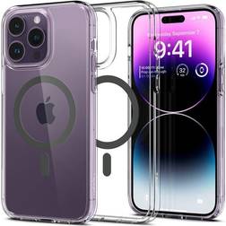 Spigen Ultra Hybrid MagFit (iPhone 14 Pro) Transparent/grå