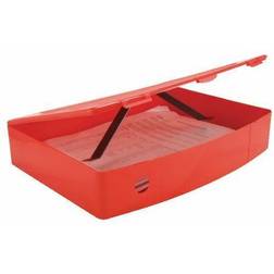 Q-CONNECT Foolscap Polypropylene Box File Red