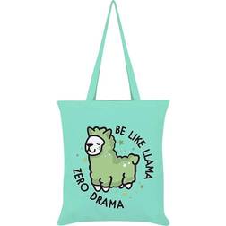 Grindstore Borsa tote Be Like Llama Zero Drama Verde