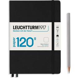 Leuchtturm1917 Leuchtturm1917 Notebook A5 120g Black Plain