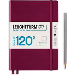 Leuchtturm1917 Leuchtturm1917 Notebook A5 120g Port Red Plain