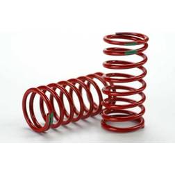 Traxxas Spring, shock (red) (gtr) (3.5 rate green) (std. rear 90mm) (1 pair)