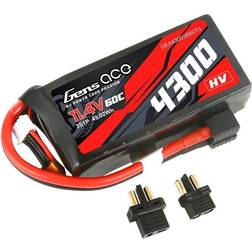 3s 4300mAh 60C Gens Ace HV Multiplugg