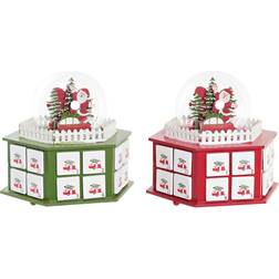 Dkd Home Decor Calendrier De L'Avent Wood 22 x 19 x 20 cm