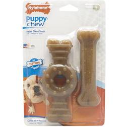 Nylabone Puppy Chew Twin Pack Ring Flexi Wolf